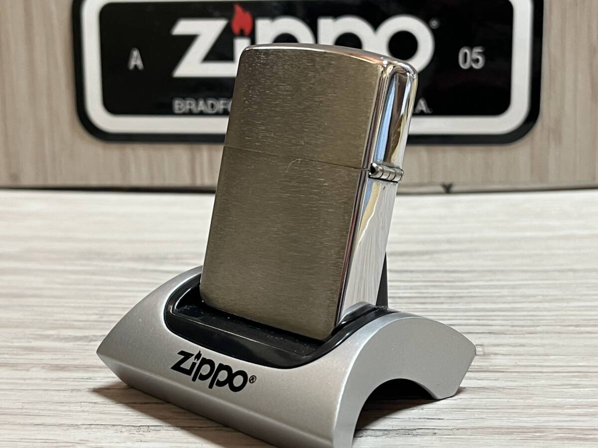 大量出品中!!【希少】1995年製 Zippo 'Plane' 90's ヴィンテージ プレーン シルバーカラー シンプル ジッポー 喫煙具 ライターの画像4