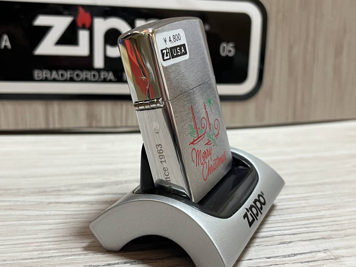 大量出品中!!【希少】未使用 1999年製 Zippo 'Merry Christmas Since1963' 90's 限定 クリスマス 限定箱付き ジッポー 喫煙具 ライター_画像3