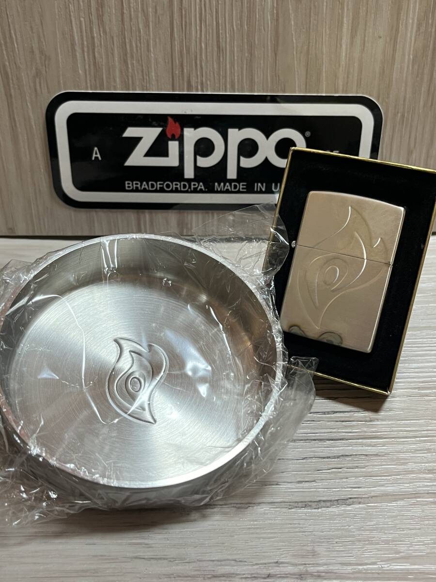 大量出品中!!【希少】未使用 2000年製 Zippo 非売品 'FIRE ZIPPO 2000' 限定 キリンビバレッジ 缶コーヒー 灰皿付き ジッポー ライターの画像1