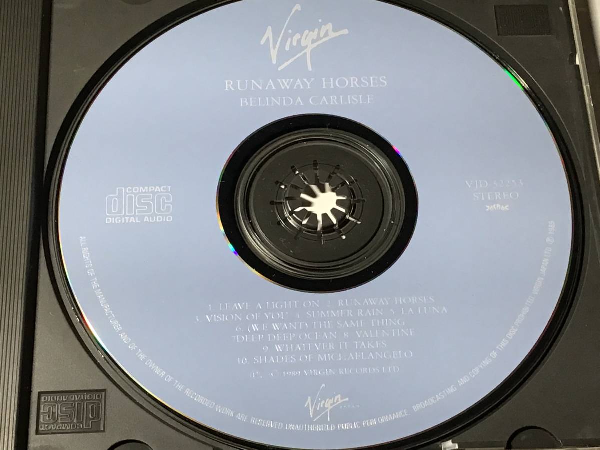 廃盤/国内盤CD/ベリンダ・カーライル/輝きのままで #ジョージ・ハリスン/ブライアン・アダムス/TOTOスティーヴ・ルカサー 送料¥180 aorの画像8