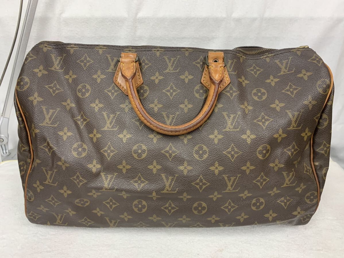 LOUIS VUITTON ルイヴィトン　モノグラム M41522 スピーディ40 VI881 ボストンバッグ ジャンク品 _画像1