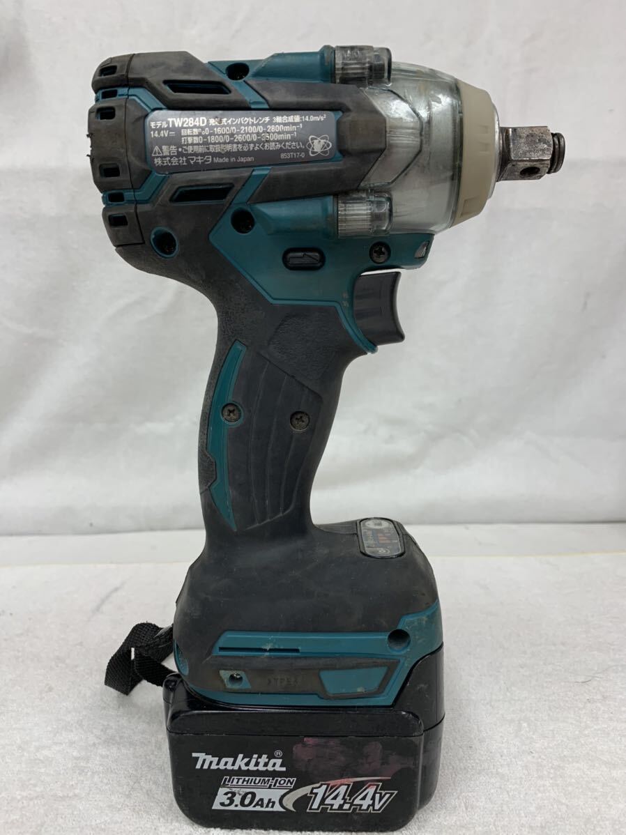 makita マキタ 充電式インパクトレンチ TW284D 14.4V バッテリー付き_画像3