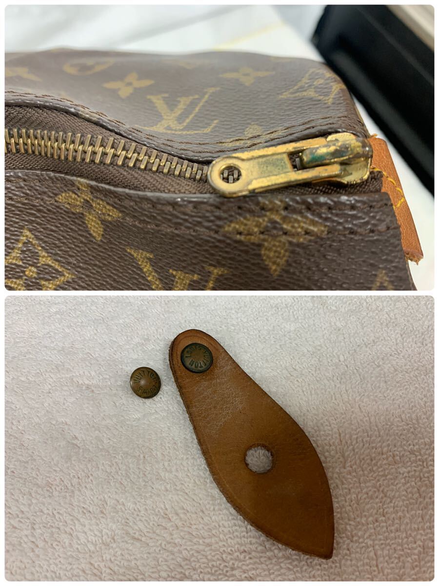 LOUIS VUITTON ルイヴィトン　モノグラム M41522 スピーディ40 VI881 ボストンバッグ ジャンク品 _画像10