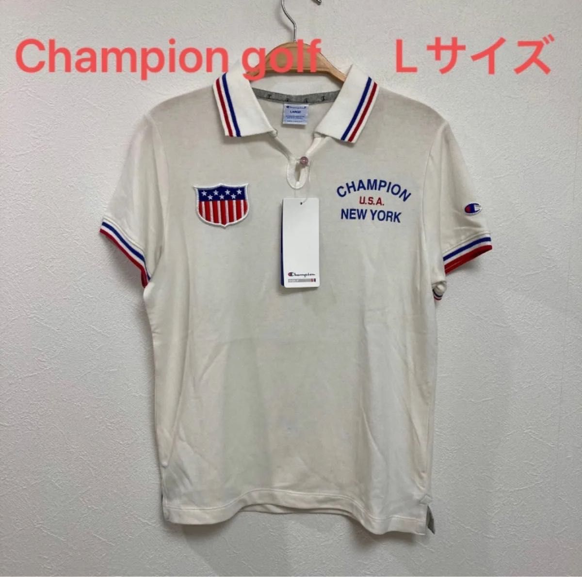 チャンピオンゴルフ　半袖ポロシャツ　Lサイズ【新品】ゴルフウェア　レディース　Champion golf