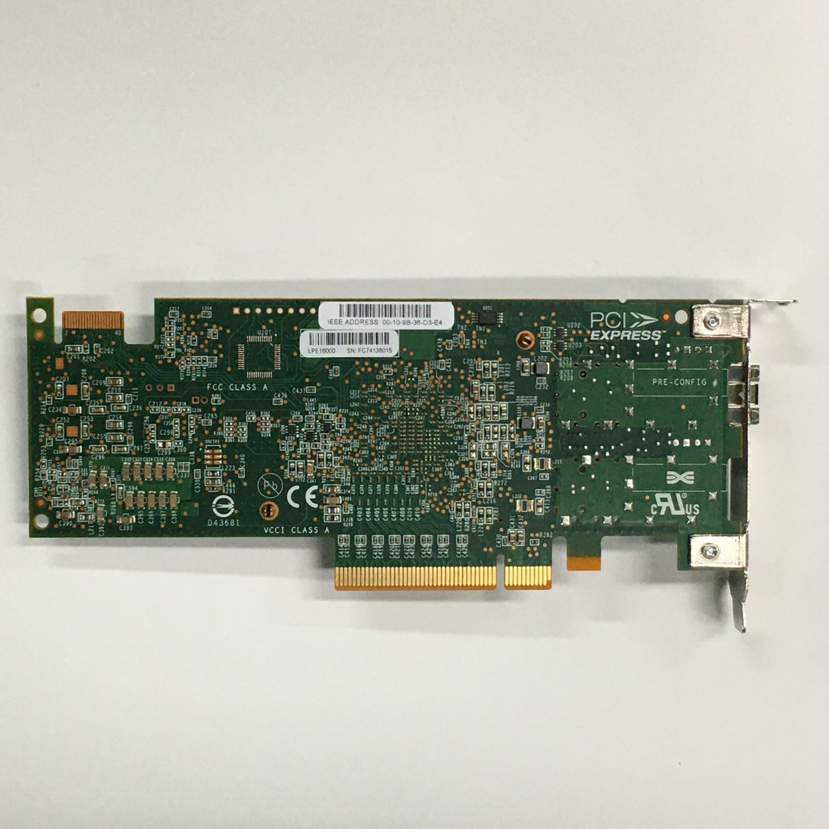 【即納/送料無料】 FUJITSU Emulex LPE16000 FC Controller 16Gb/s 1ch ロープロ仕様 【中古パーツ/現状品】 (SV-F-356)_画像3