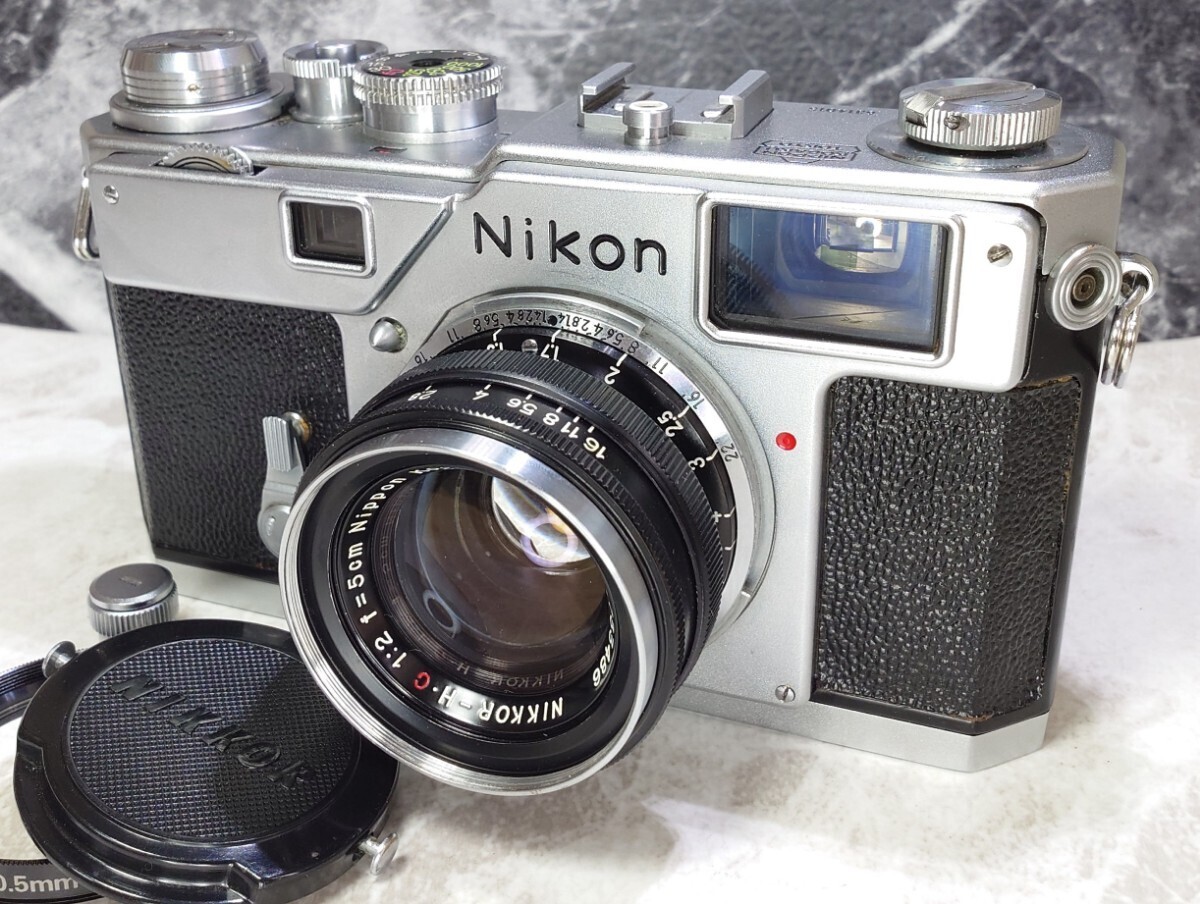 【終活コレクション整理】NIKON S3 美品＋NIKKOR H.C 50mm f2 各動作良好 スローOK 2重像ズレ無し+濃度良好 レンズ光学良好 視野率100％の画像1