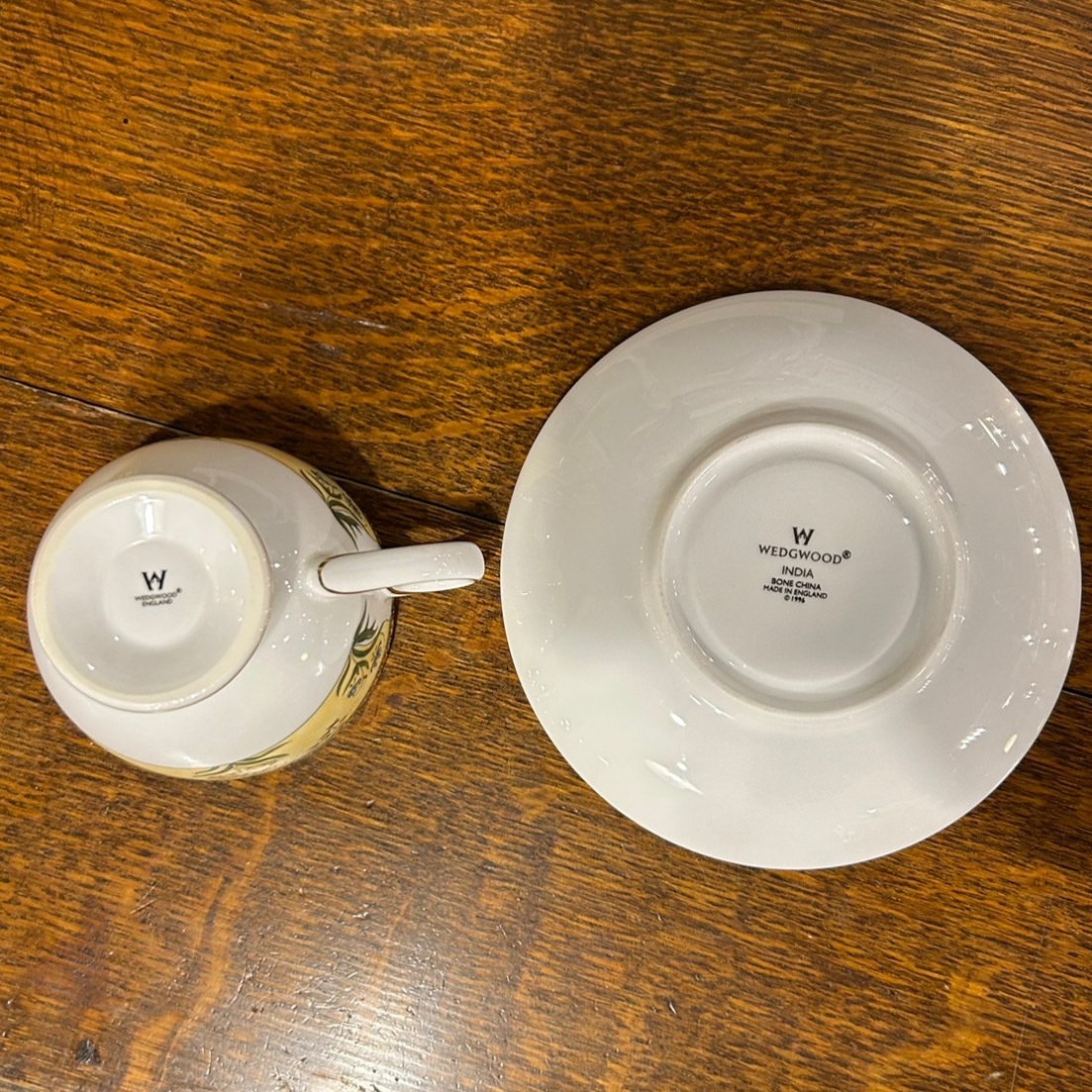 【送料無料】WEDGWOOD ウェッジウッド カップ＆ソーサ― INDIA CORNUCOPIA BONE CHINA 2客 コーヒーカップ ティーカップ ●BB03N090_画像5