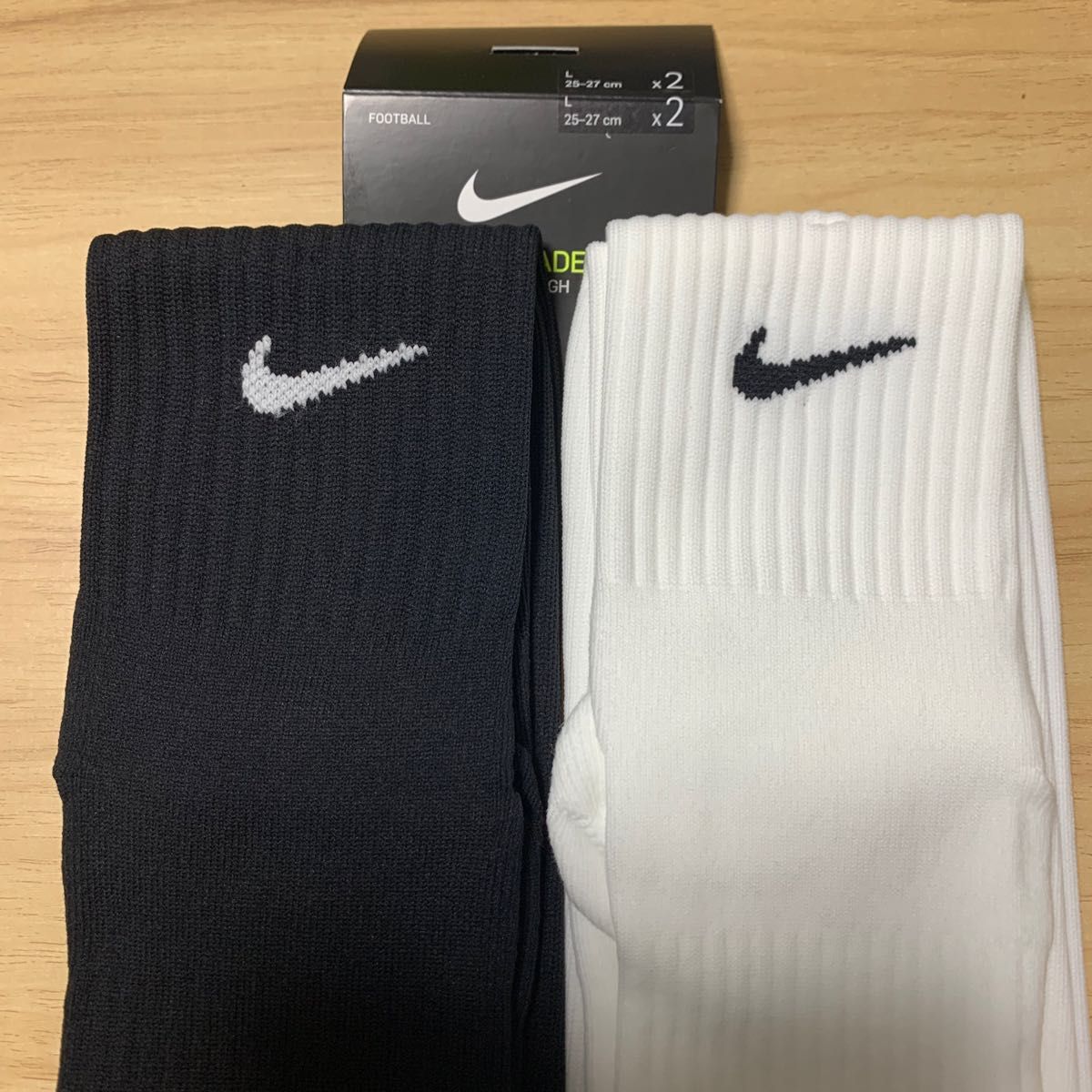 新品  ナイキ　NIKE  サッカーソックス  ２５〜２７cm ２足セット