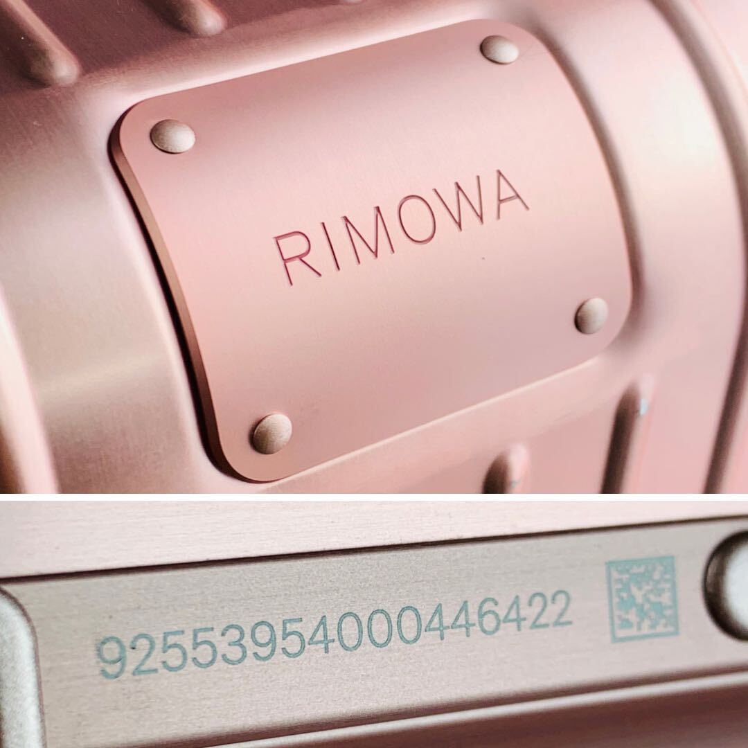 現行【美品】生涯保証 RIMOWA リモワ ORIGINAL オリジナル CABIN キャビン 35L 機内持ち込み 4輪 TSAロック クォーツピンク アルミニウムの画像10