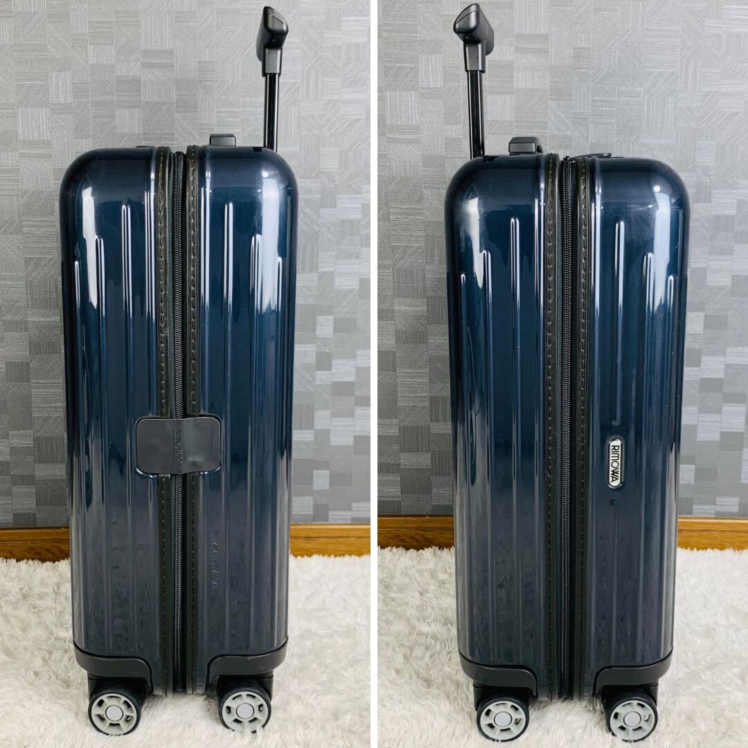 【美品】RIMOWA リモワ SALSA AIR サルサエアー 33L 機内持ち込み 4輪 MW TSAロック ナイトブルー ネイビー系 超軽量 キャリーケースの画像3