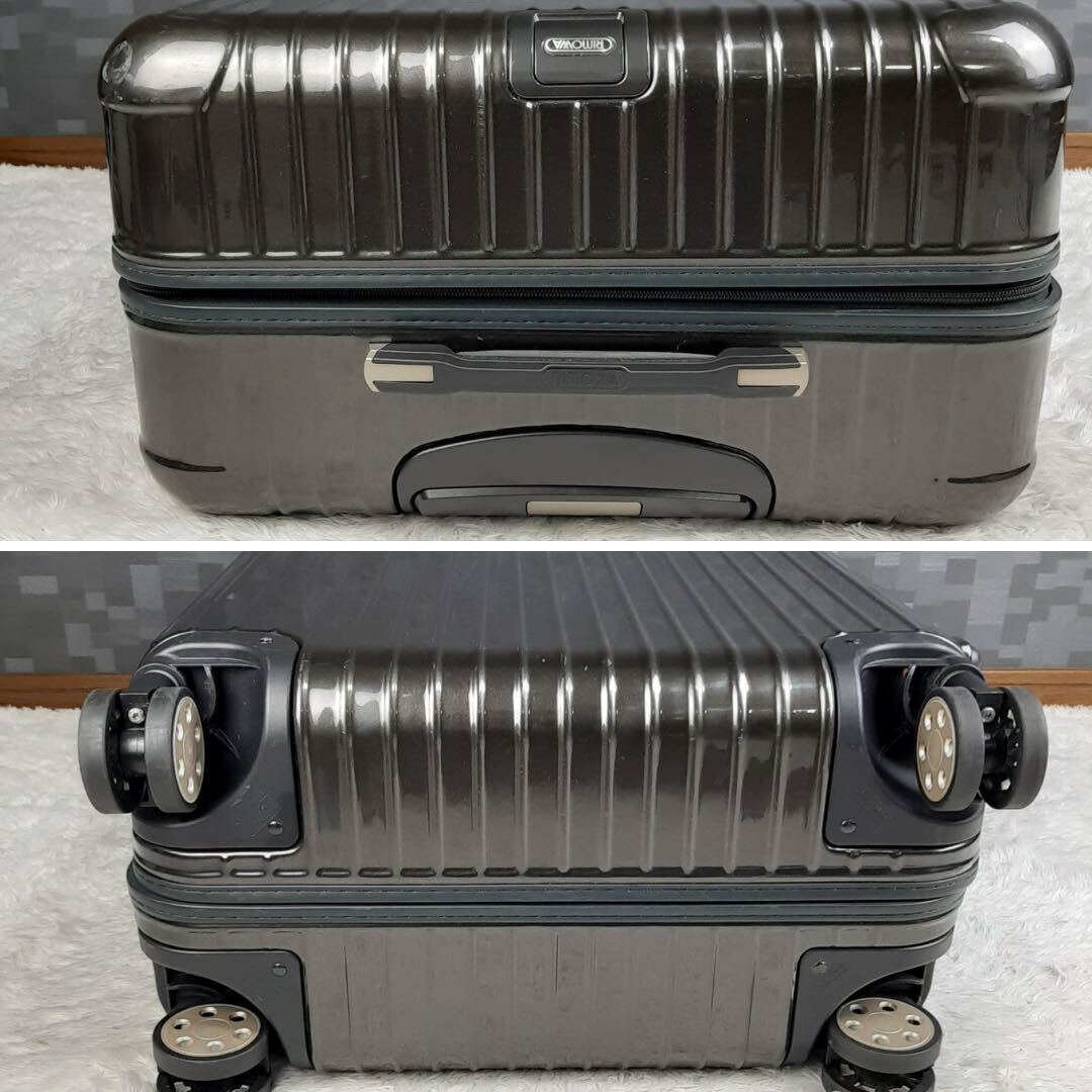 【美品】RIMOWA リモワ SALSA DELUXE サルサデラックス 大容量 98L 4輪 TSAロック チェックイン グラニットブラウン 黒茶系 キャリーケース_画像5