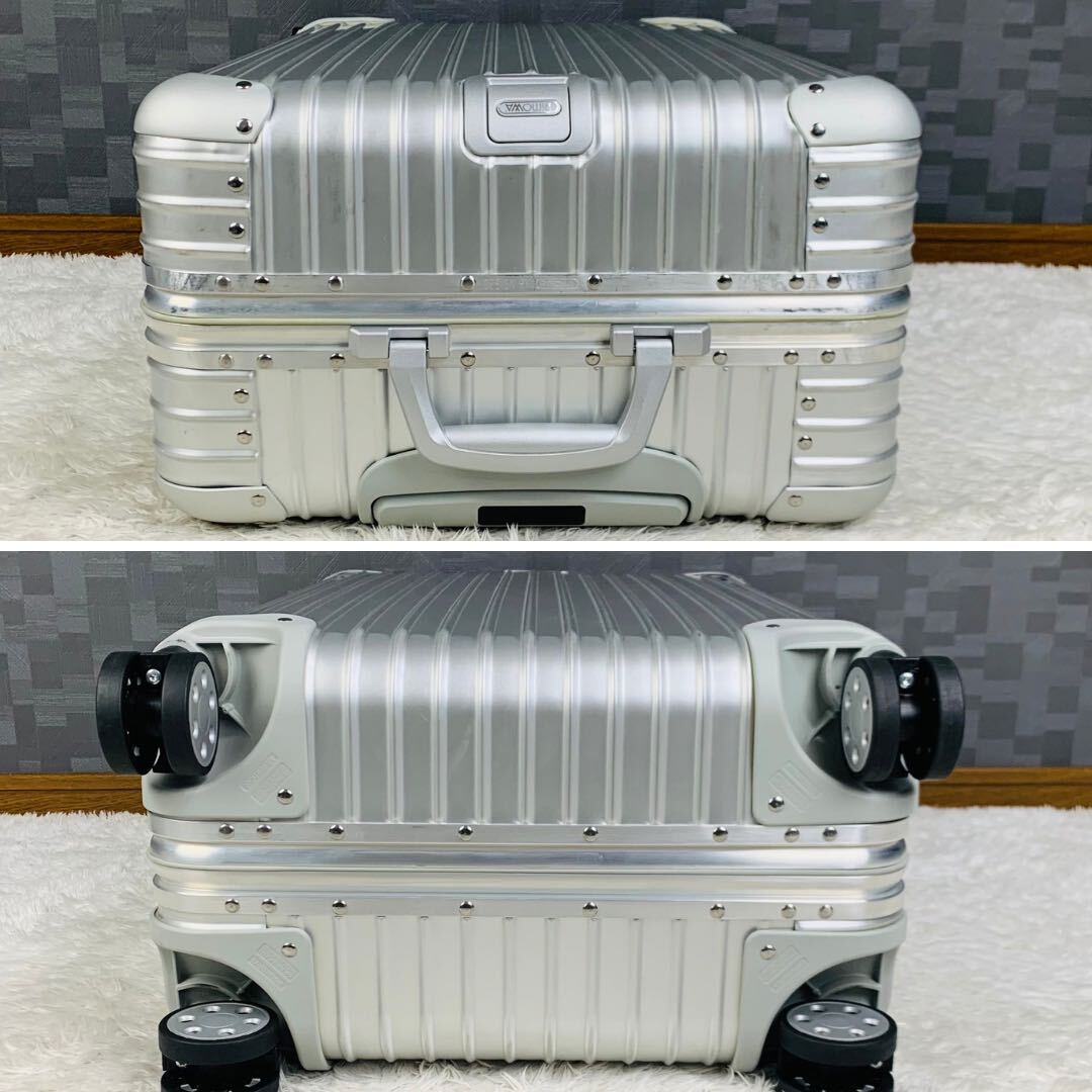 【極美品】RIMOWA リモワ TOPAS トパーズ 68L 4輪 MW TSAロック シルバー オリジナル チェックイン M アルミ 大容量 キャリー スーツケースの画像5