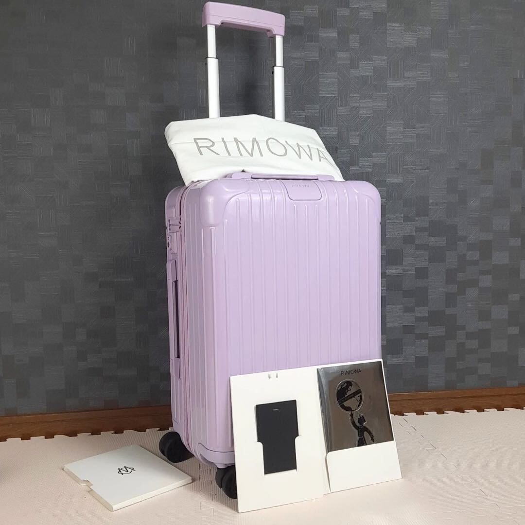  действующий [ прекрасный товар ]RIMOWA Rimowa ESSENTIAL Esse n автомобиль ruCABIN кабина 36L машина внутри принесенный 4 колесо лаванда лиловый незначительный фиолетовый розовый серия Carry 