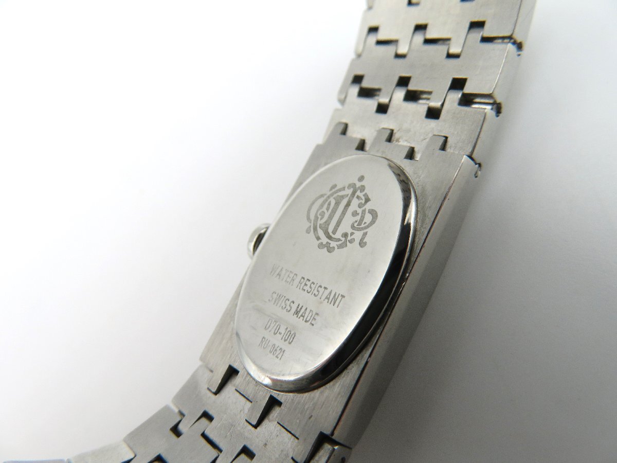 1円◆稼働◆ ディオール D70-100 ホワイト クオーツ レディース 腕時計 K79302_画像4