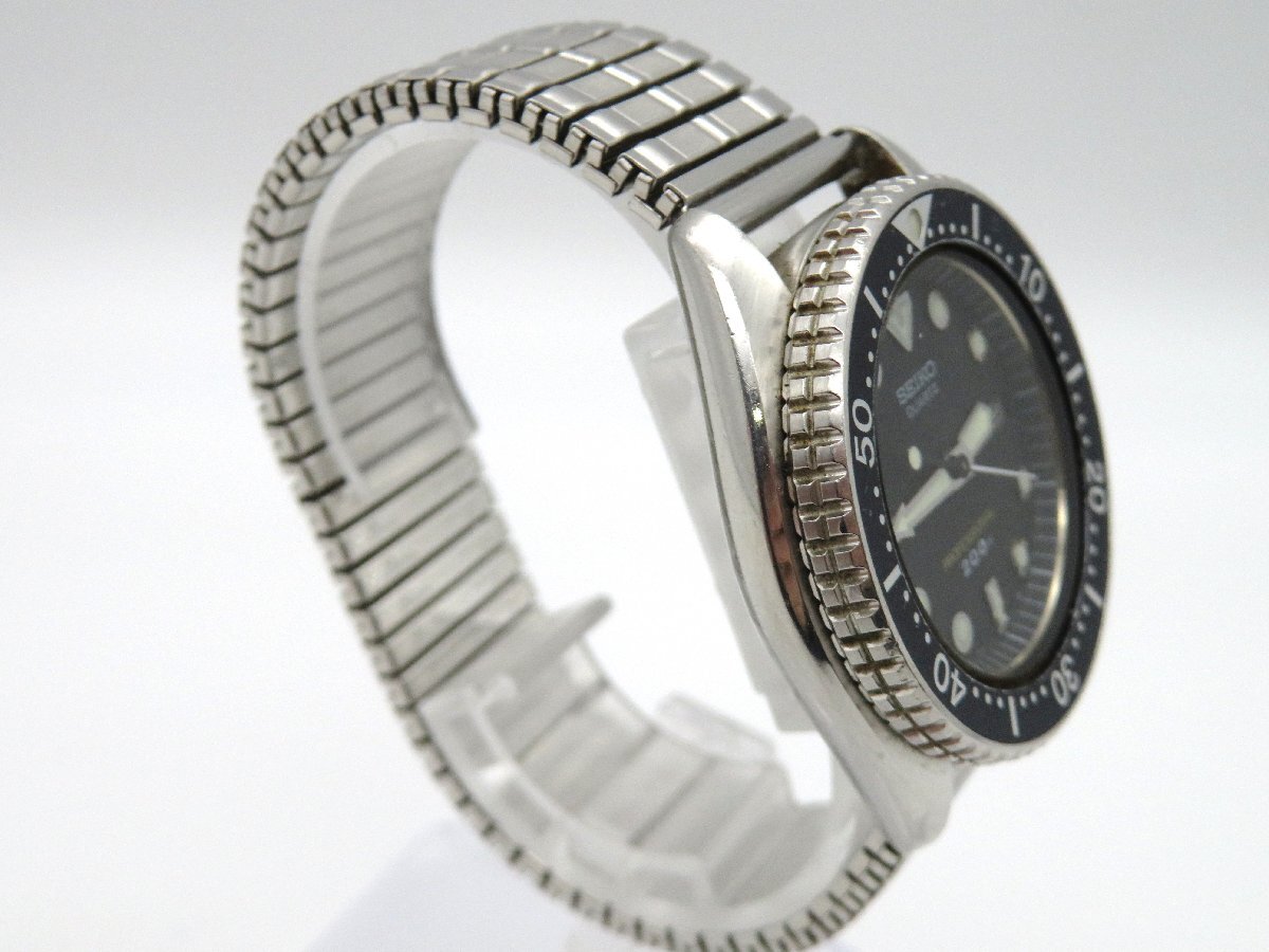 1円◆稼働◆ セイコー 6458-6020 プロフェショナル グレー クオーツ メンズ 腕時計 K80304の画像3