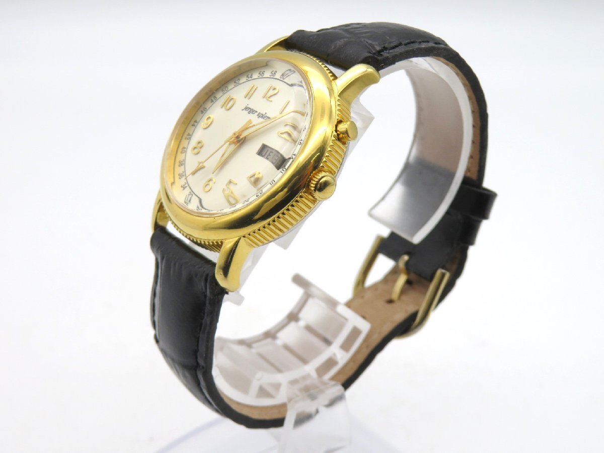 1円◆稼働◆ jerger splme ホワイト 自動巻き ユニセックス 腕時計 L19608の画像2