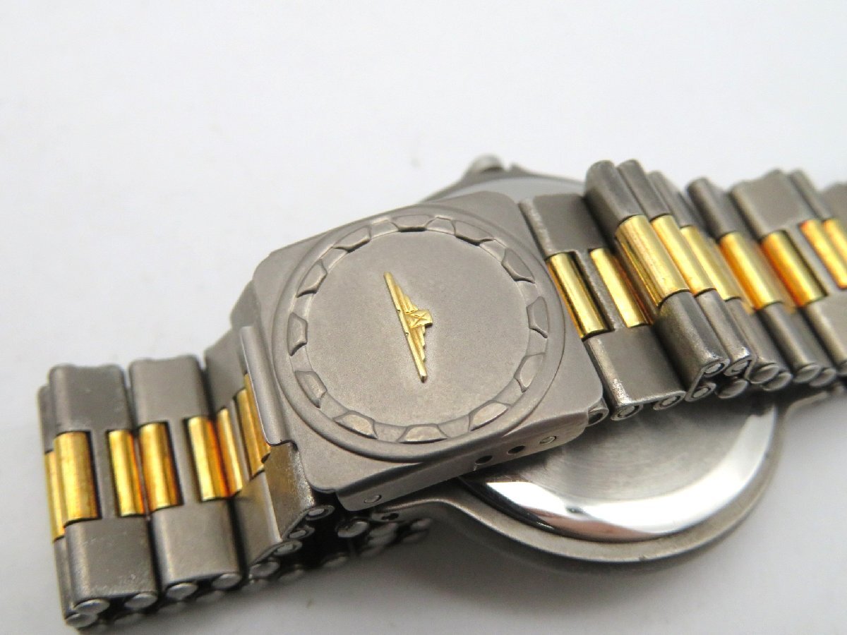 1円◆稼働◆ ロンジン コンクエスト グレー クオーツ ユニセックス 腕時計 1コマ N616の画像3