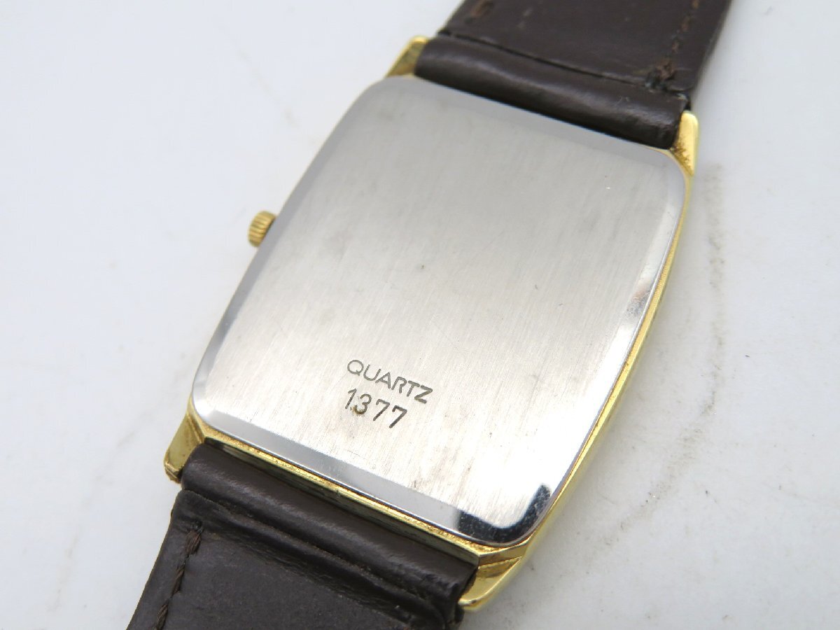 1円■ジャンク■ オメガ デヴィル ゴールド クオーツ レディース 腕時計 L26002の画像3