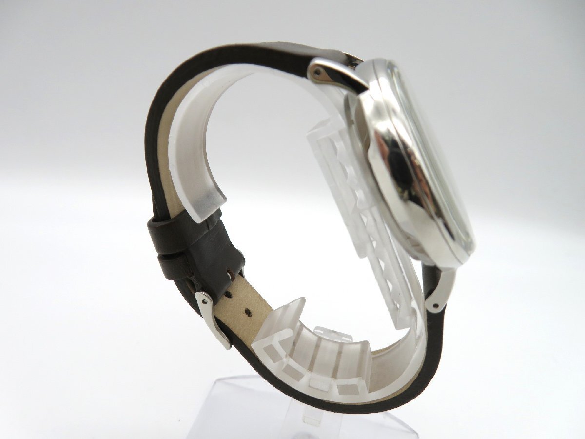 1円◆稼働◆ バウハウス ホワイト 自動巻き メンズ 腕時計 保 説 K38910の画像3