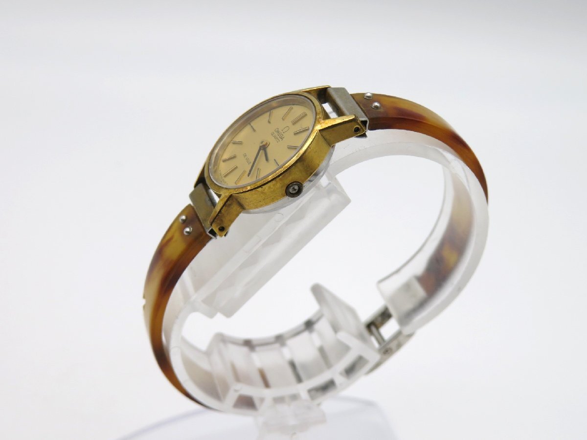 1円◆稼働◆ クリスチャンディオール 59.121.2 ゴールド クオーツ レディース 腕時計 L55701の画像3