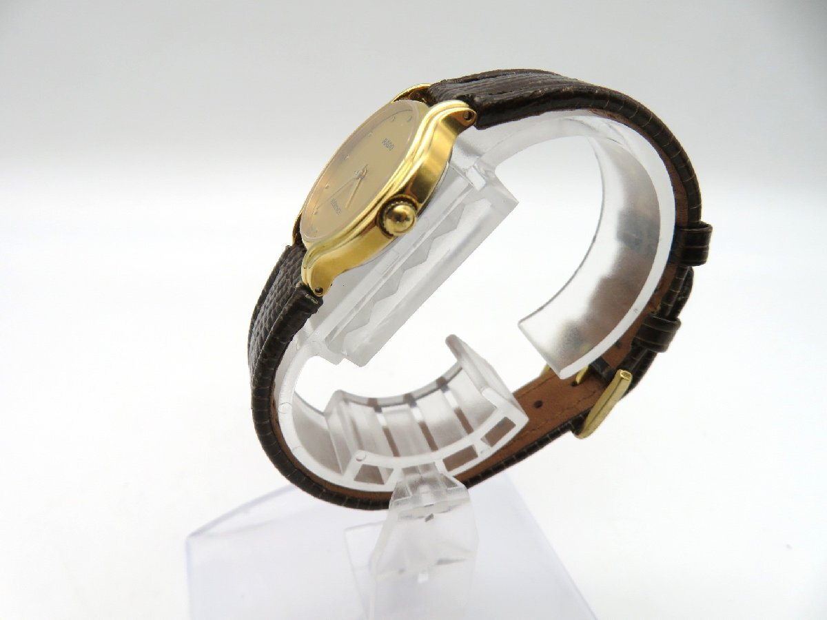 1円◆稼働◆ ラドー フローレンス シャンパン クオーツ レディース 腕時計 L52408の画像2