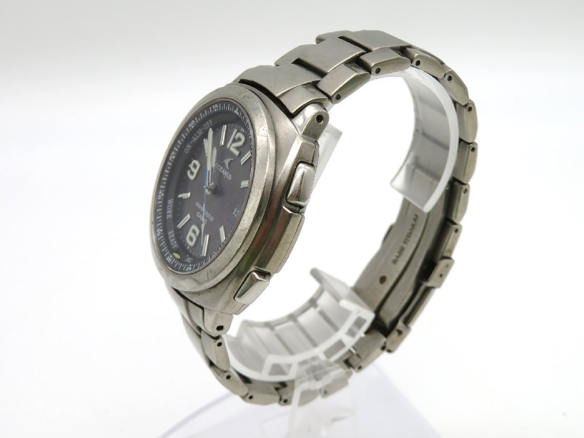 1円■ジャンク■ カシオ OCW110TDJ シルバー ソーラー メンズ 腕時計 N957_画像2