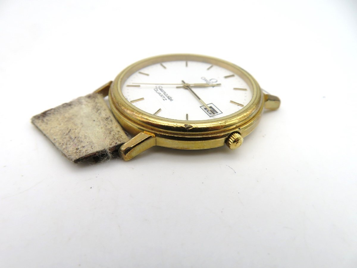 1円◆稼働◆ オメガ シーマスター ホワイト クオーツ ユニセックス 腕時計 L49803の画像2