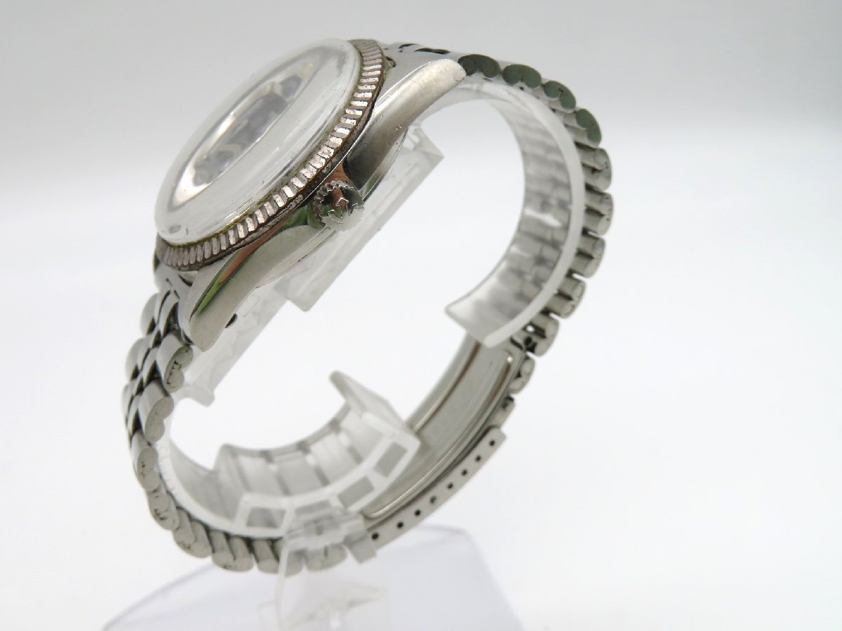 1 иен * работа * Rado 11664/1 серебряный шланг темно-синий самозаводящиеся часы мужские наручные часы N517
