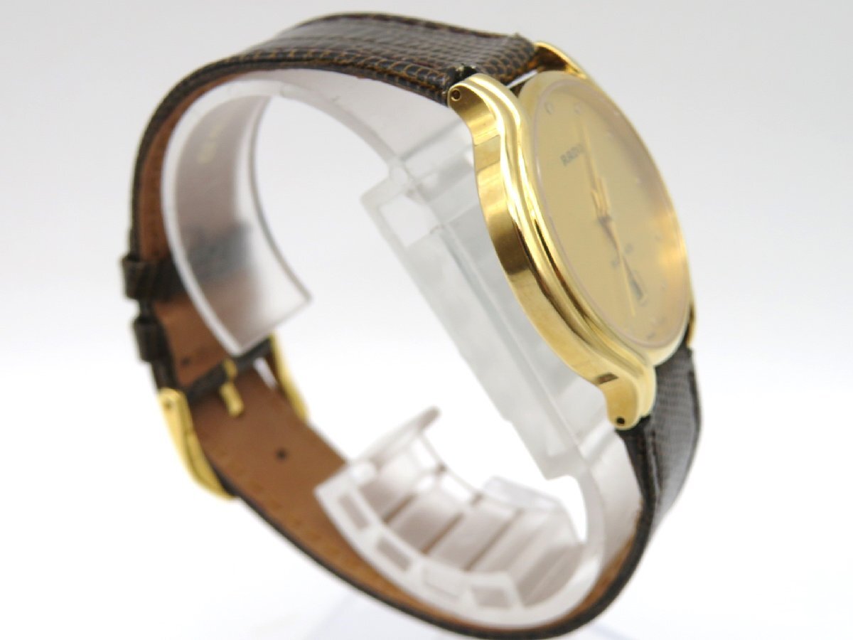1円■ジャンク■ ラドー フローレンス シャンパン クオーツ ユニセックス 腕時計 L52507_画像3