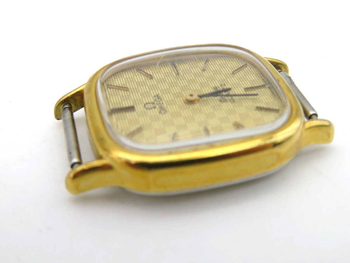 1円■ジャンク■ オメガ DE VILLE 1350 ゴールド クオーツ レディース 腕時計 N831の画像3