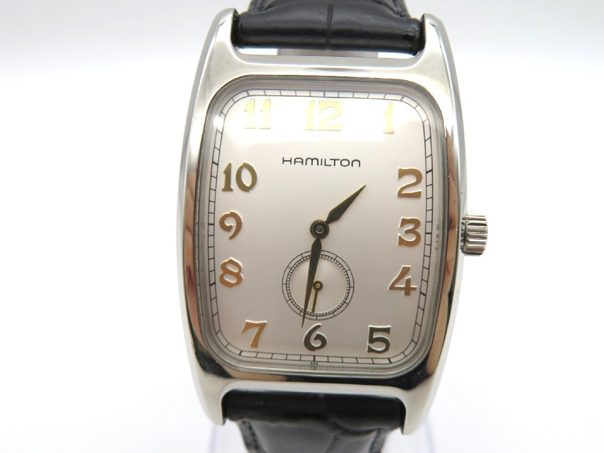 1円◆稼働◆ ハミルトン H135110 シルバー クオーツ ユニセックス 腕時計 L50402の画像1