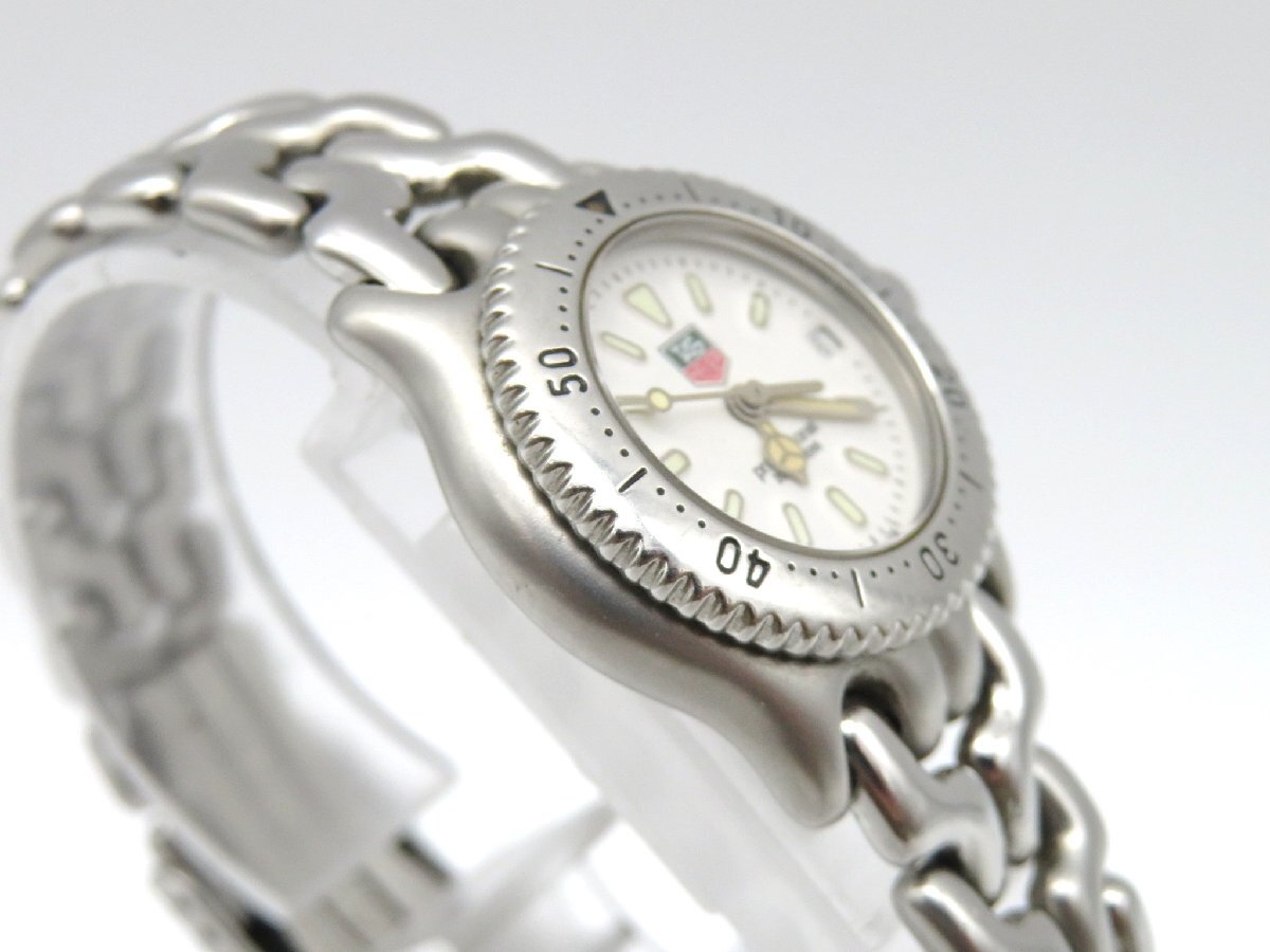 1円◆稼働◆ タグホイヤー S99.008 プロフェッショナル ホワイト クオーツ レディース 腕時計 L54004_画像3