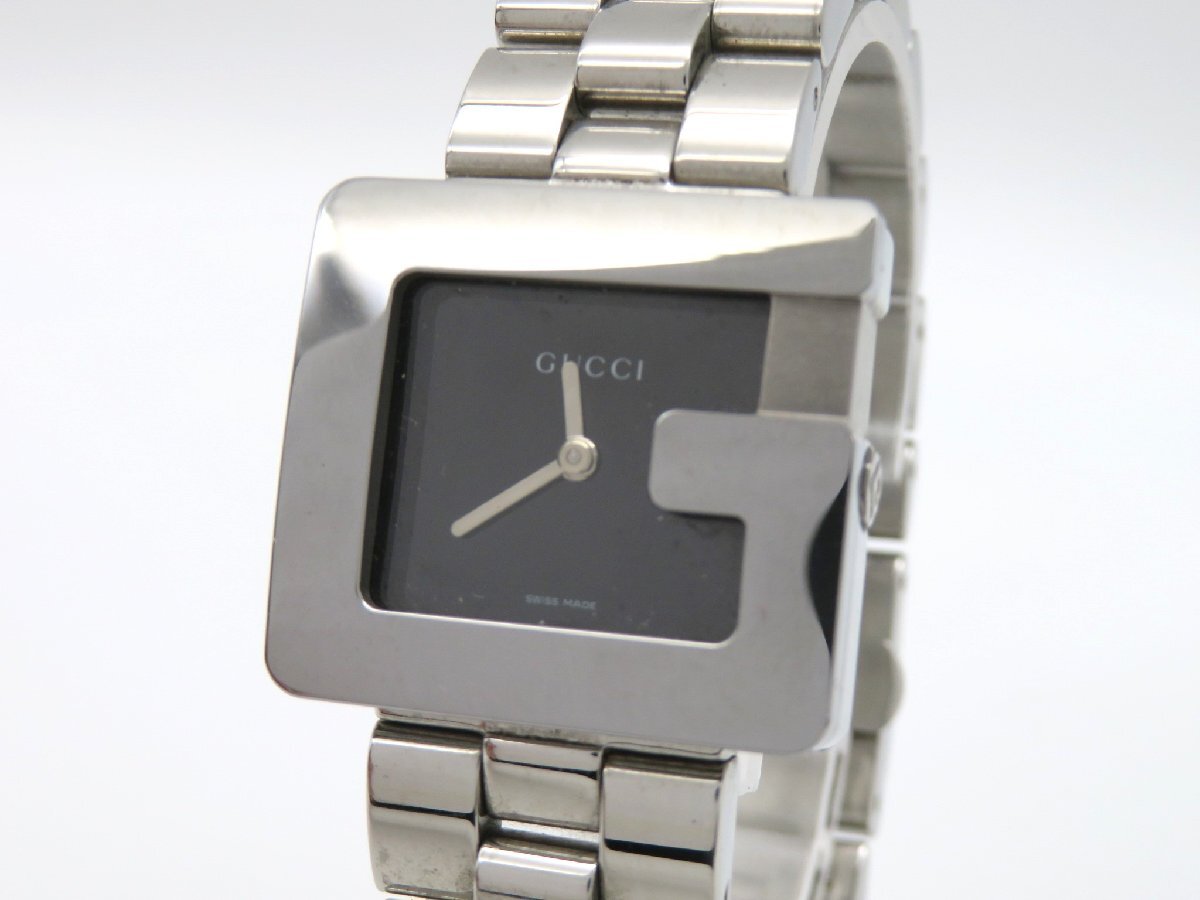 1円◆稼働◆ グッチ 3600J ブラック クオーツ レディース 腕時計 L49504の画像1