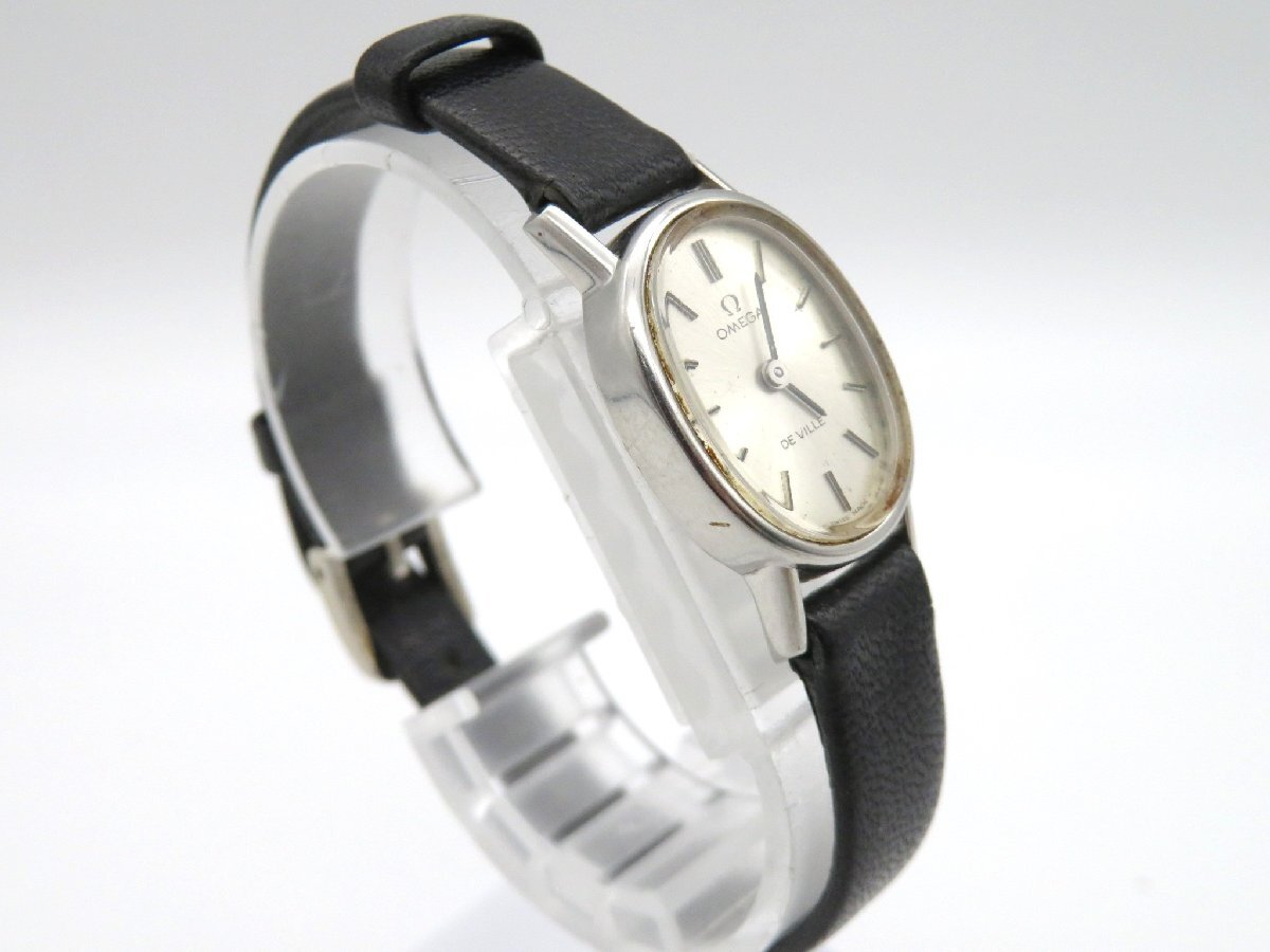 1円■ジャンク■ オメガ デヴィル シルバー 手巻き レディース 腕時計 L56203の画像3