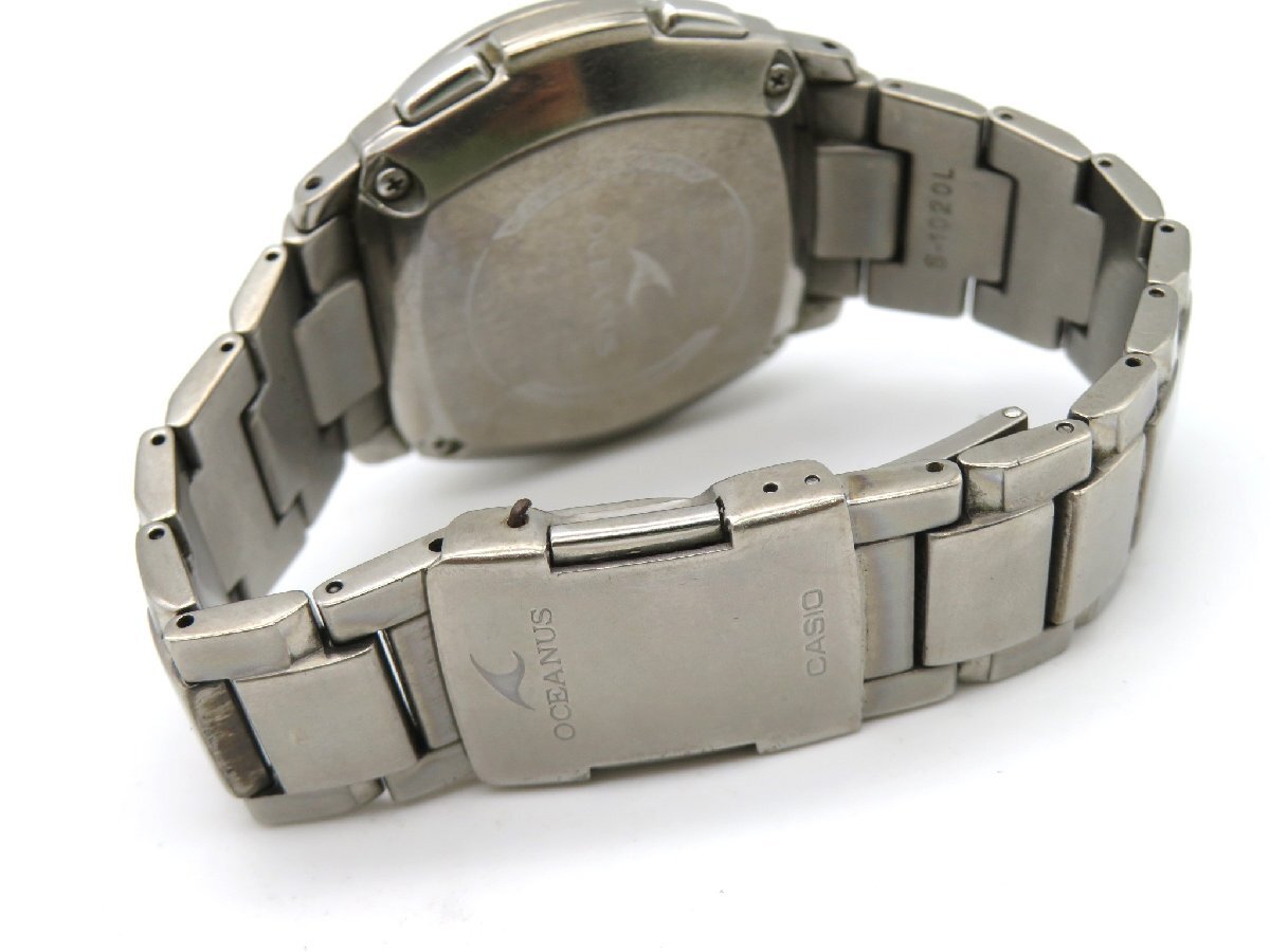 1円■ジャンク■ カシオ OCW110TDJ シルバー ソーラー メンズ 腕時計 N957_画像5