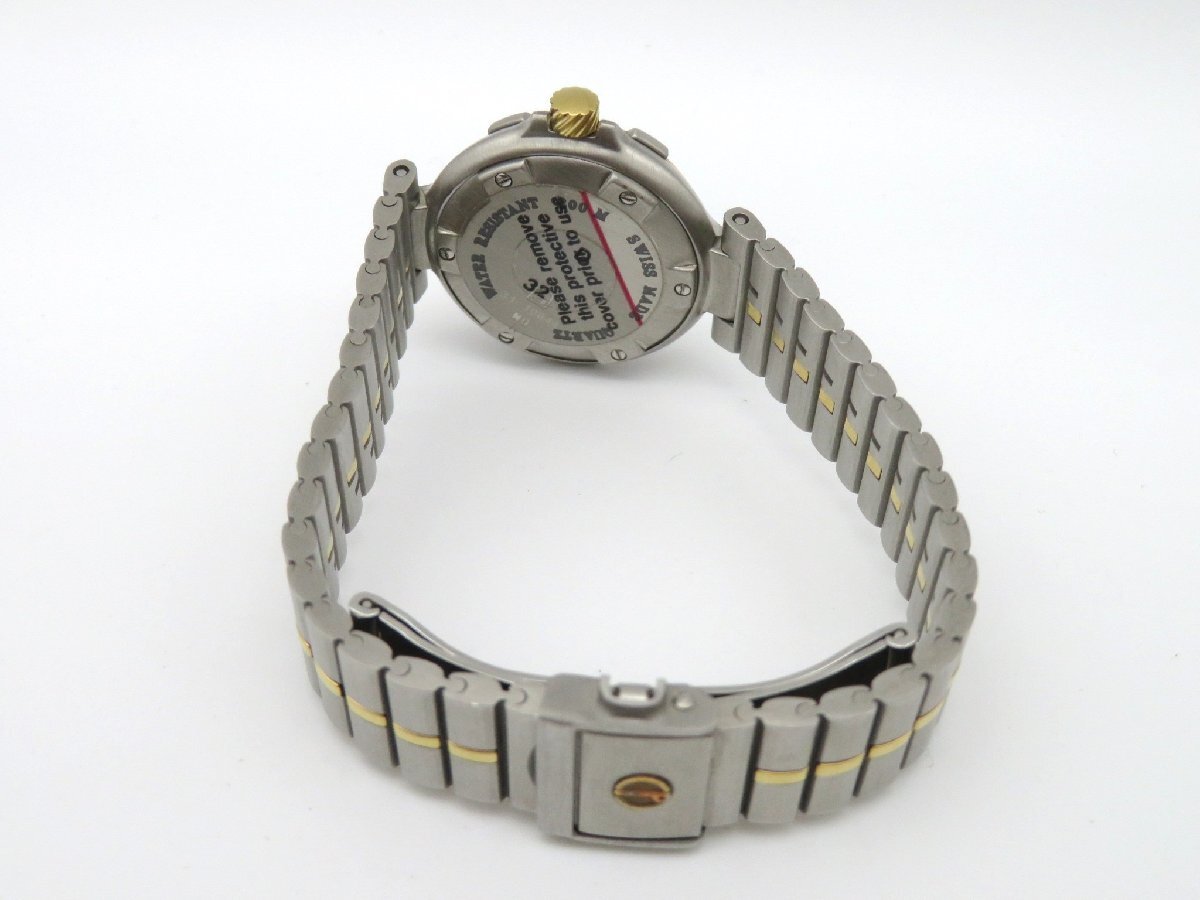 1円◆稼働◆ ダンヒル 31 10644 ブラック クオーツ レディース 腕時計 L53804の画像6
