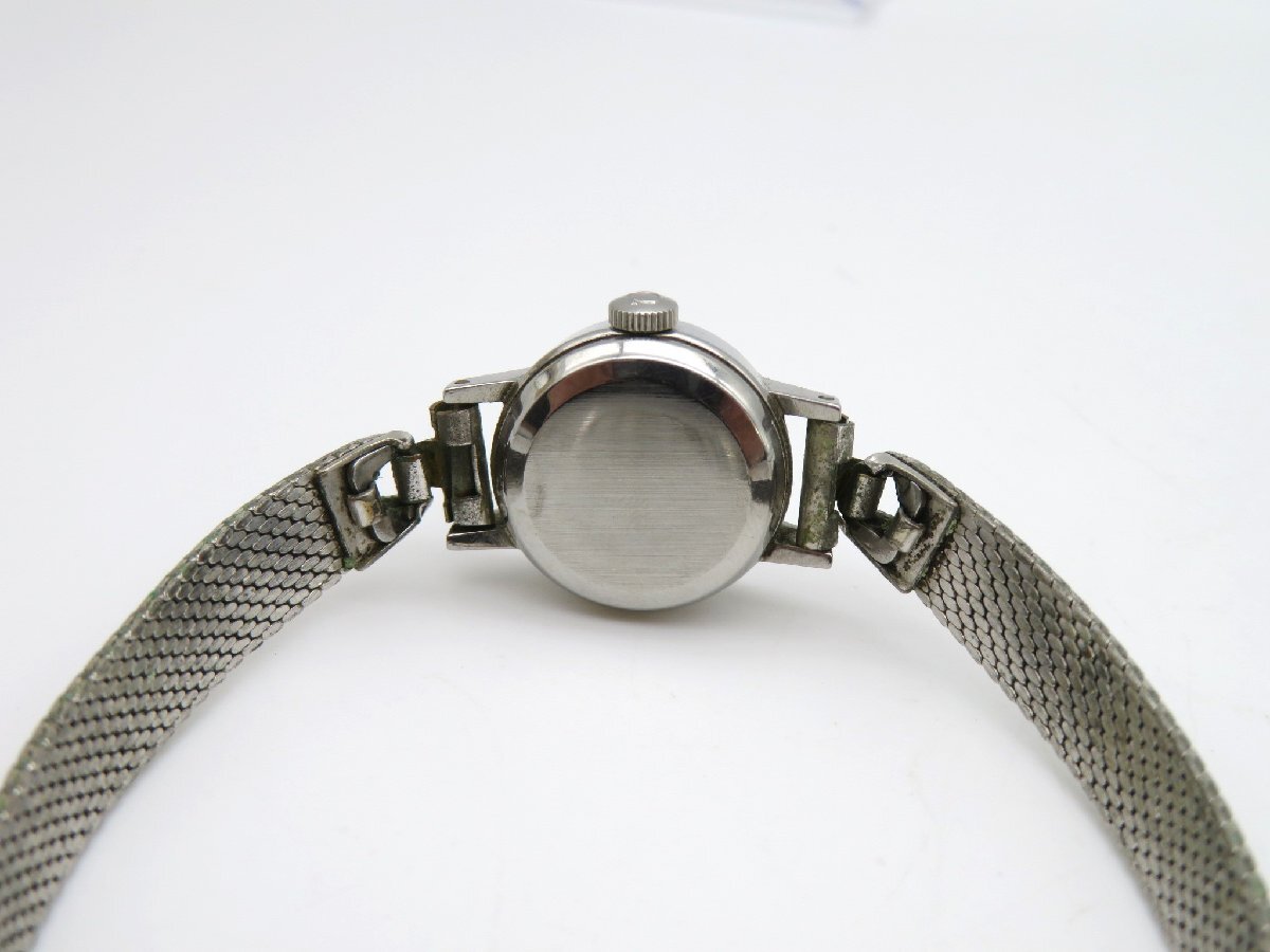 1円◆稼働◆ オメガ デヴィル モスグリーン 自動巻き レディース 腕時計 M16902の画像6