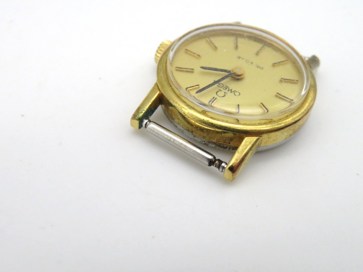 1円■ジャンク■ オメガ デヴィル ゴールド 手巻き レディース 腕時計 M13603の画像5