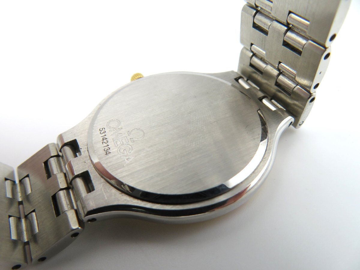 1円◆稼働◆ オメガ シンボル ゴールド クオーツ レディース 腕時計 M16005の画像6