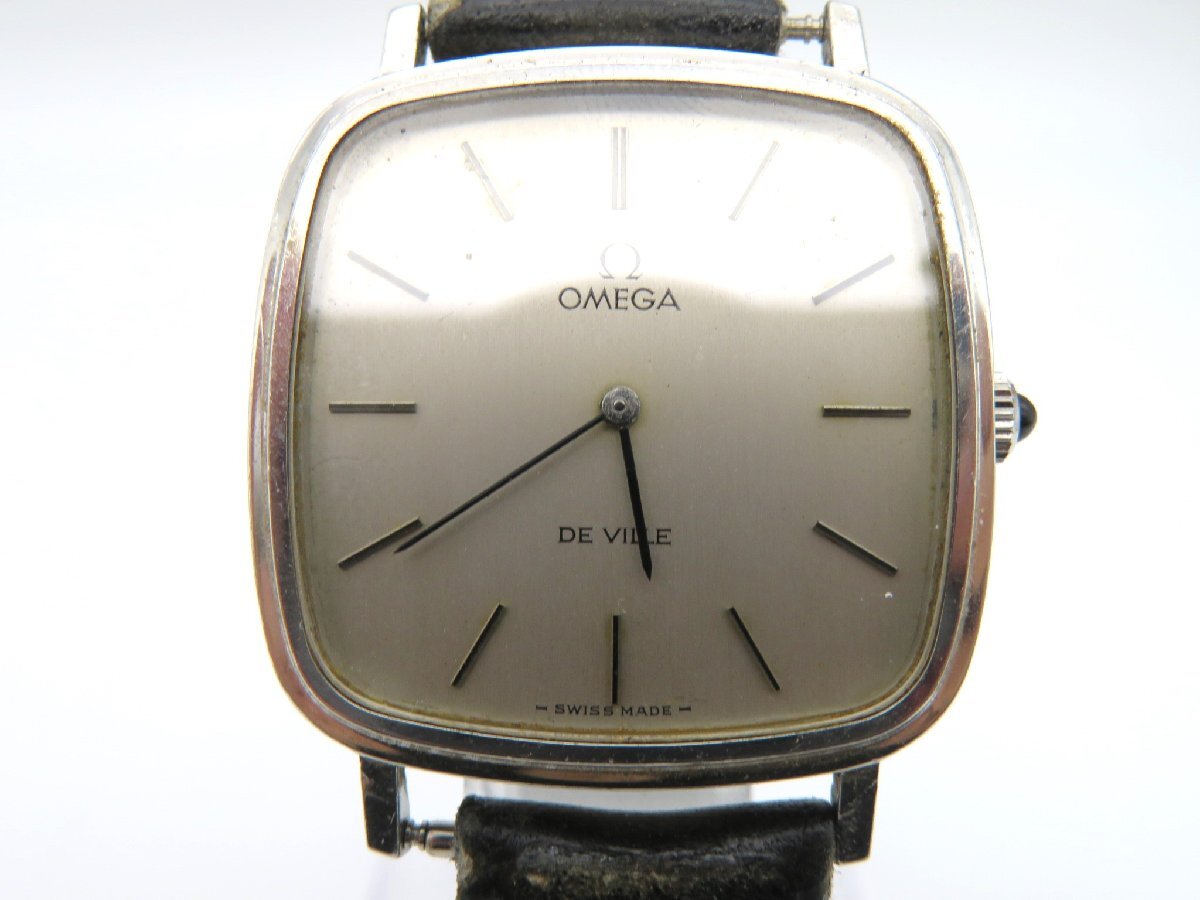 1円◆稼働◆ オメガ デヴィル シルバー 手巻き ユニセックス 腕時計 L56801の画像1