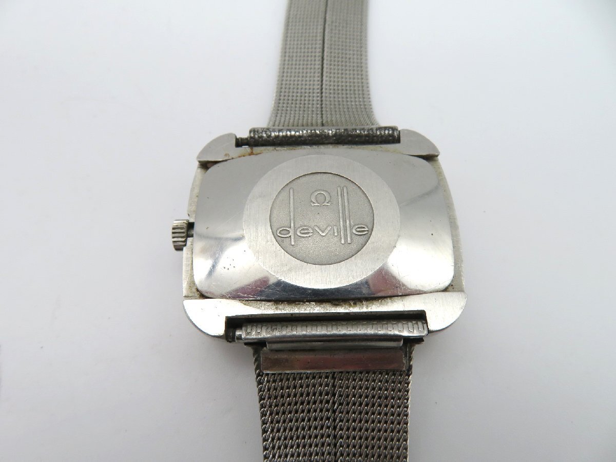 1円◆稼働◆ オメガ デヴィル ブラック 自動巻き メンズ 腕時計 M16006の画像6
