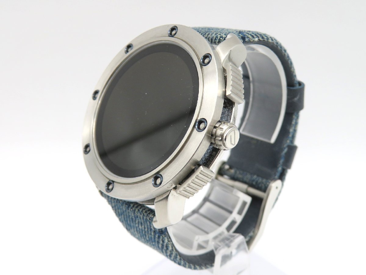 1円◆稼働◆ ディーゼル DW1001 スマートウォッチ デジタル 充電式 メンズ 腕時計 箱 保 充電ケーブル N624