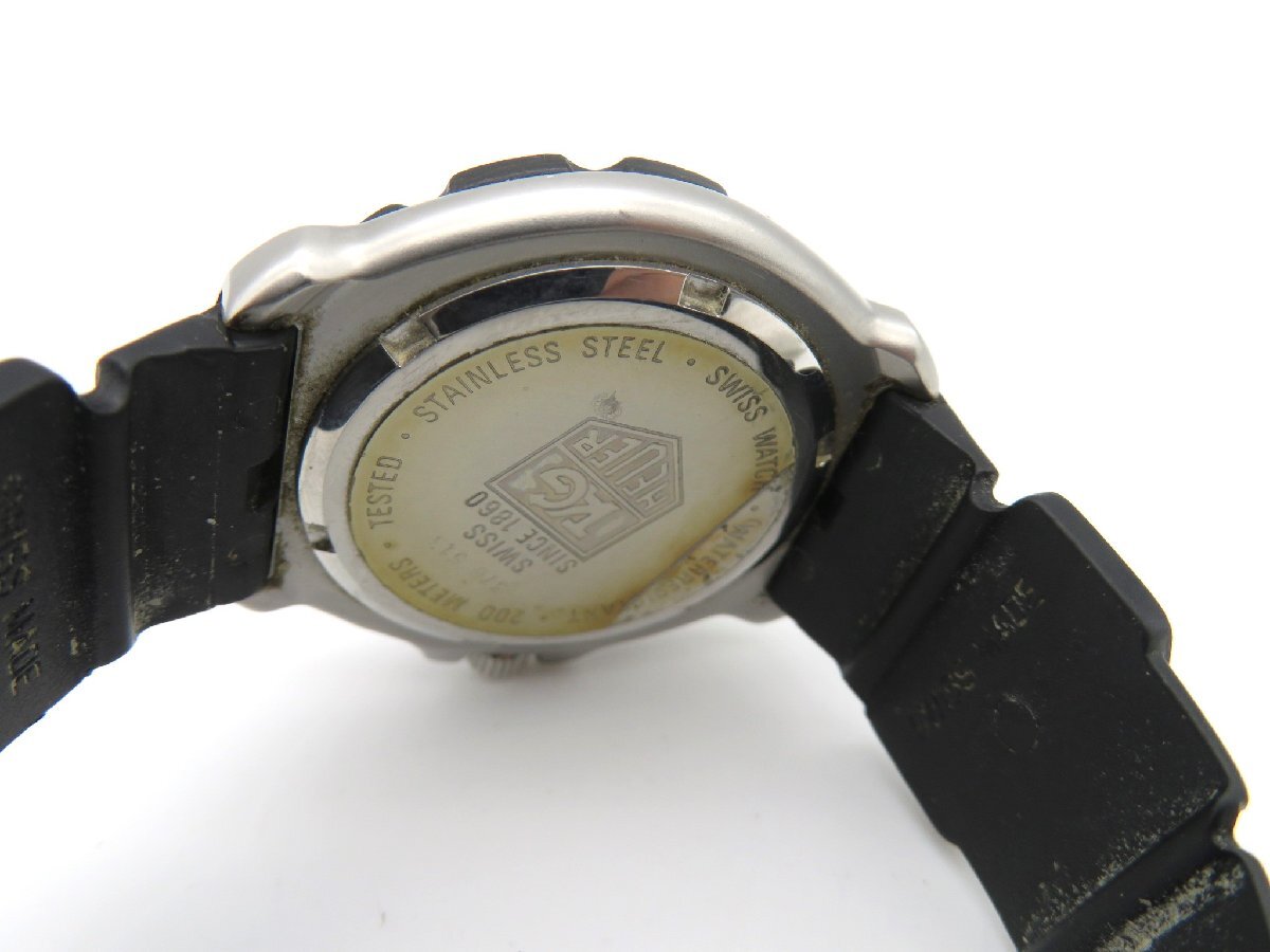 1 jpy * operation * TAG Heuer 376.513 black quarts unisex wristwatch M14904