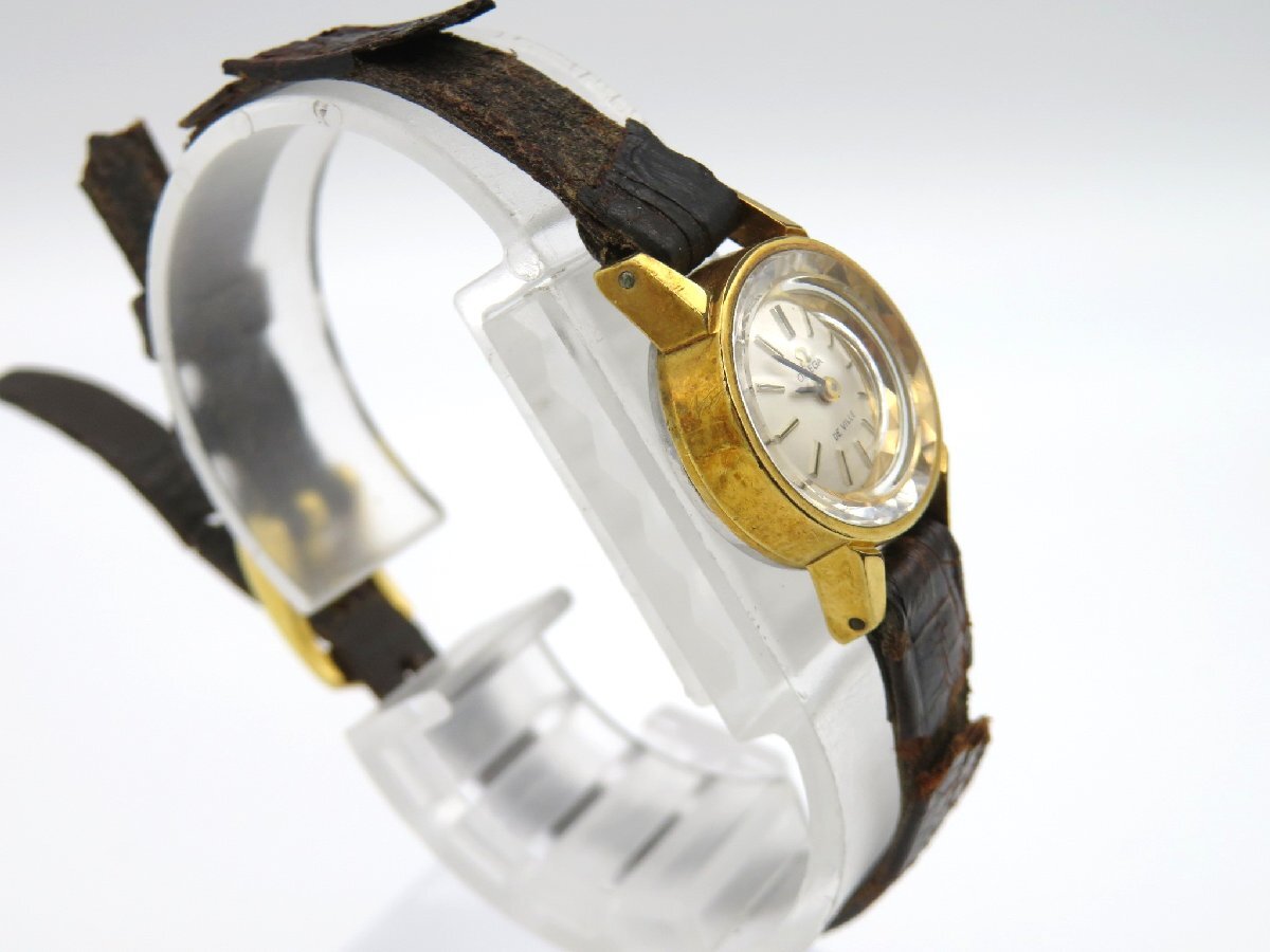 1円◆稼働◆ オメガ デヴィル シルバー 手巻き レディース 腕時計 M13308の画像3