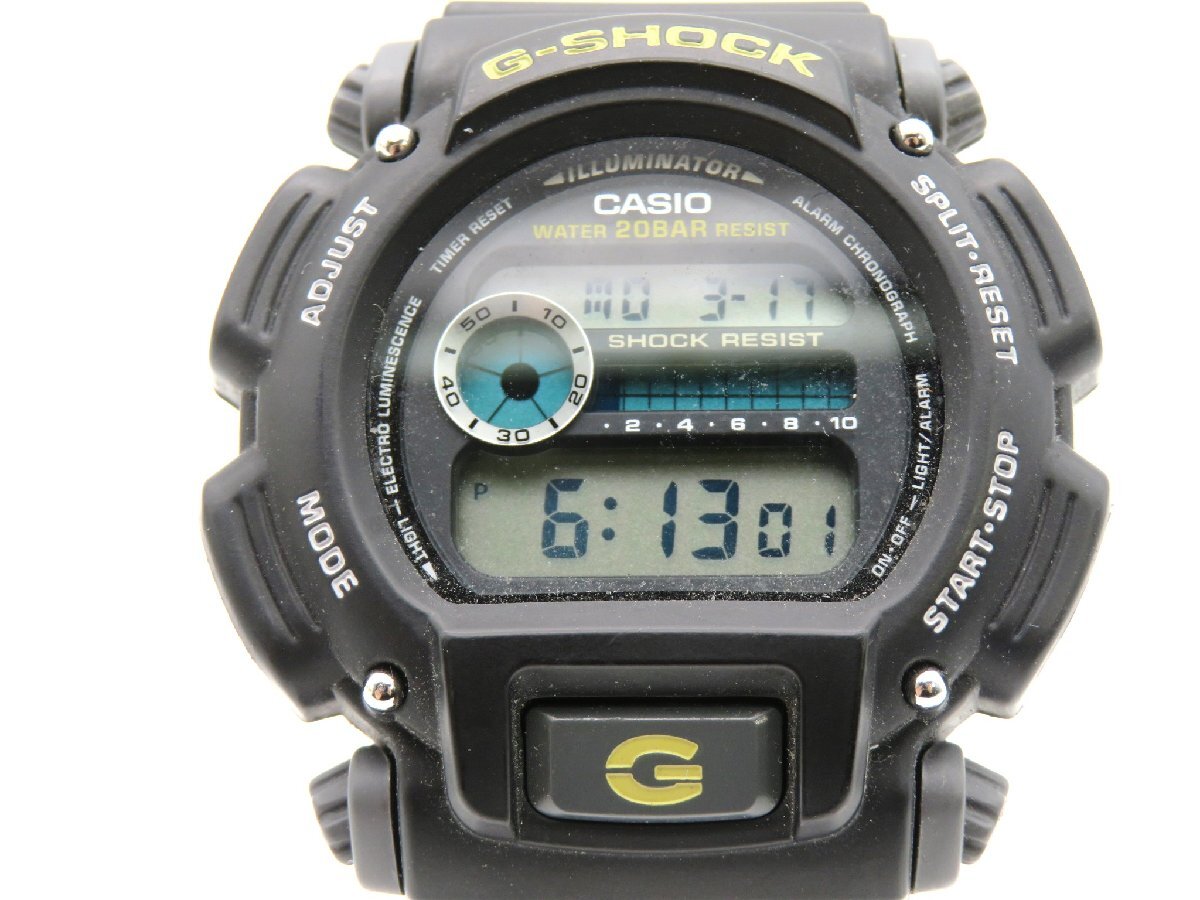 1円◆稼働◆ カシオ DW-9052 G-SHOCK ブラック クオーツ メンズ 腕時計 M12709_画像1