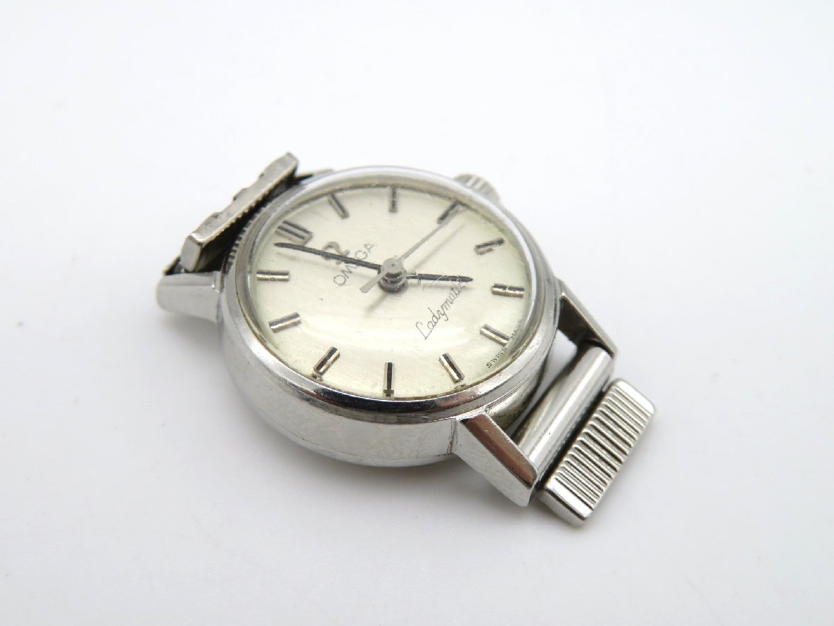 1円◆稼働◆ オメガ レディマティック シルバー 自動巻き レディース 腕時計 M13601の画像3