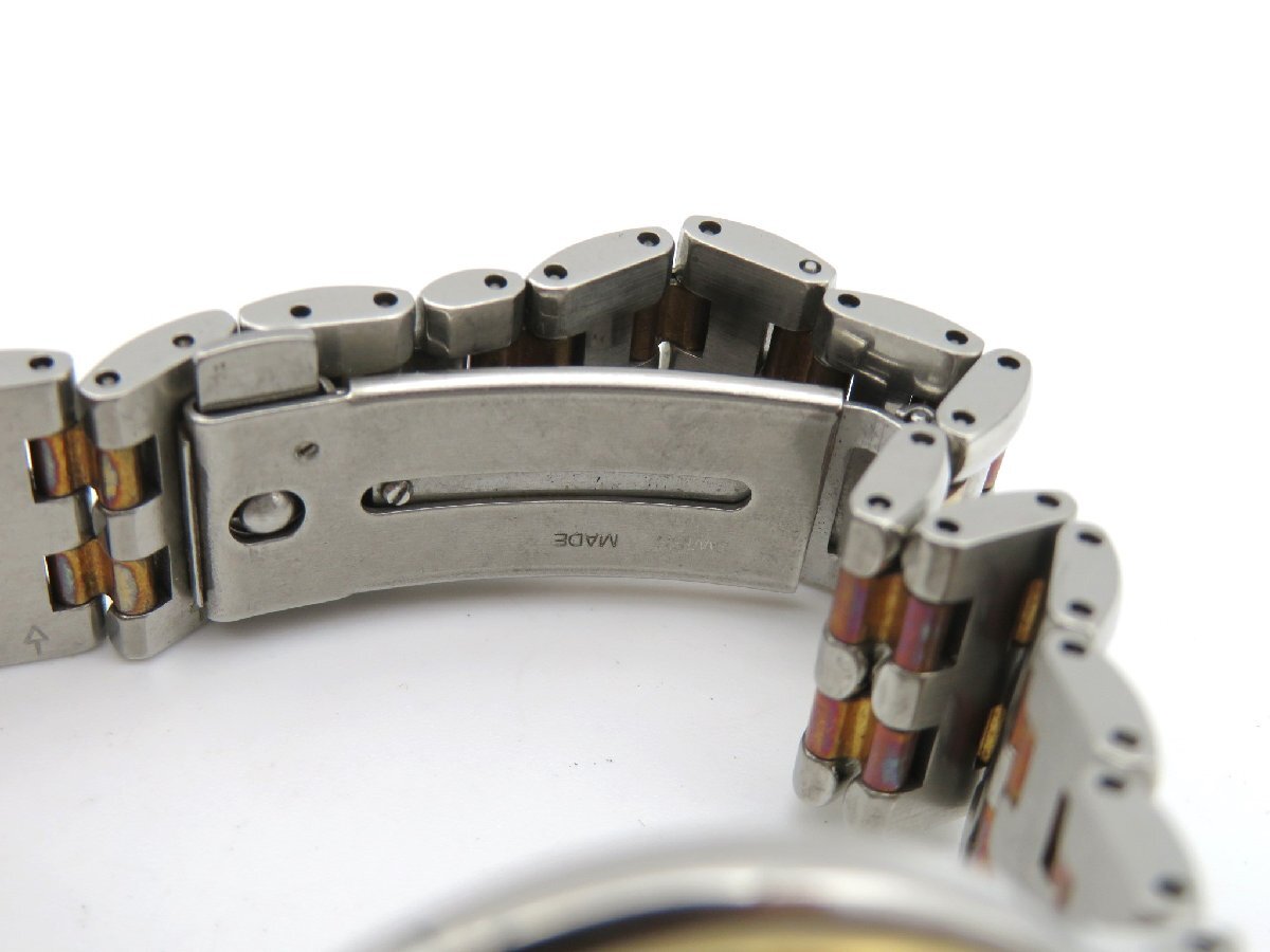 1円◆稼働◆ オメガ デヴィル ゴールド クオーツ ユニセックス 腕時計 M15101の画像6