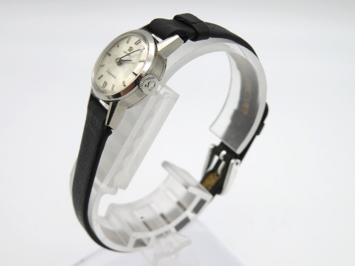 1円◆稼働◆ オメガ レディマティック シルバー 自動巻き レディース 腕時計 L56809の画像2