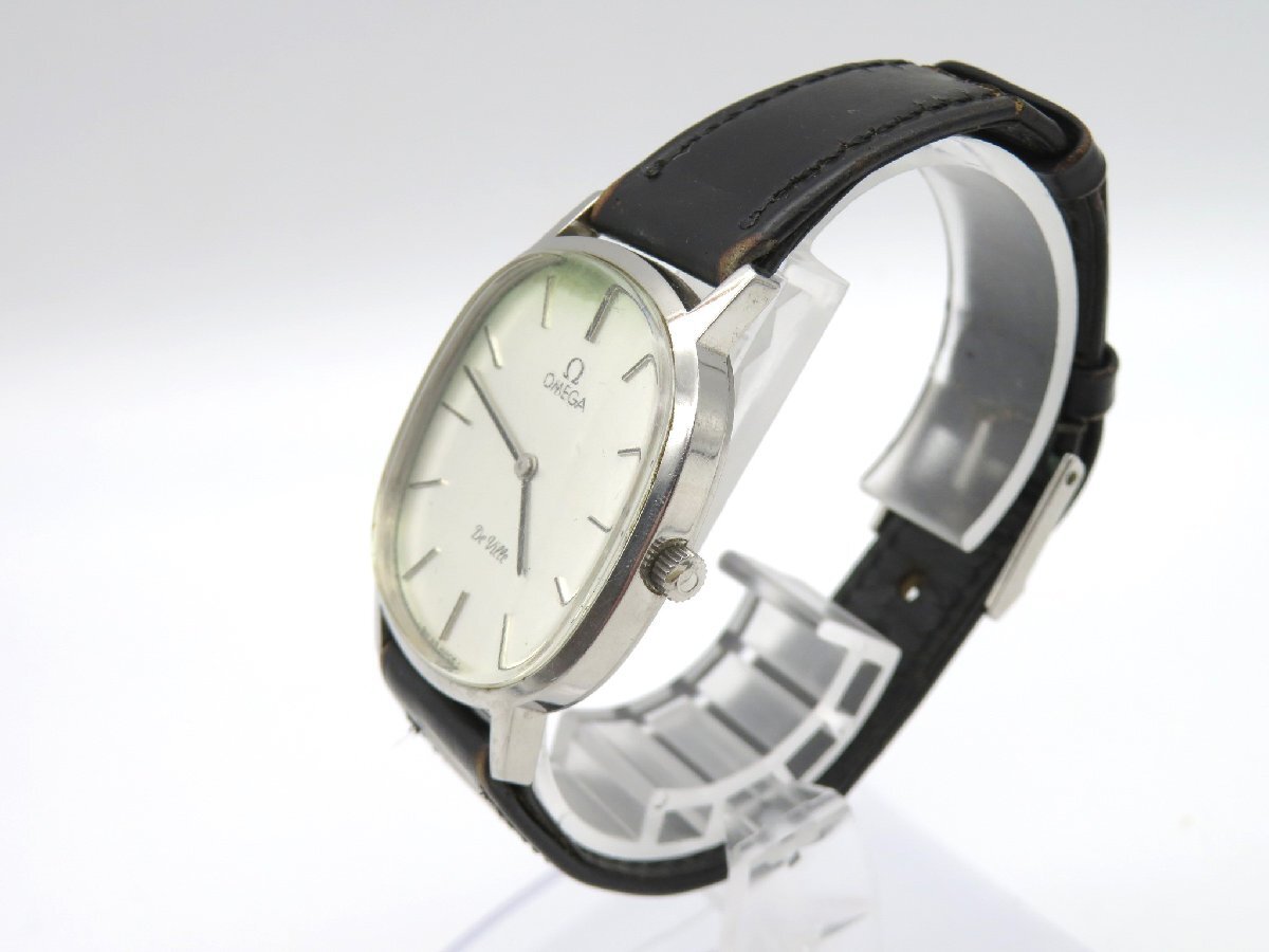 1円◆稼働◆ オメガ デヴィル シルバー 手巻き ユニセックス 腕時計 M13504の画像2