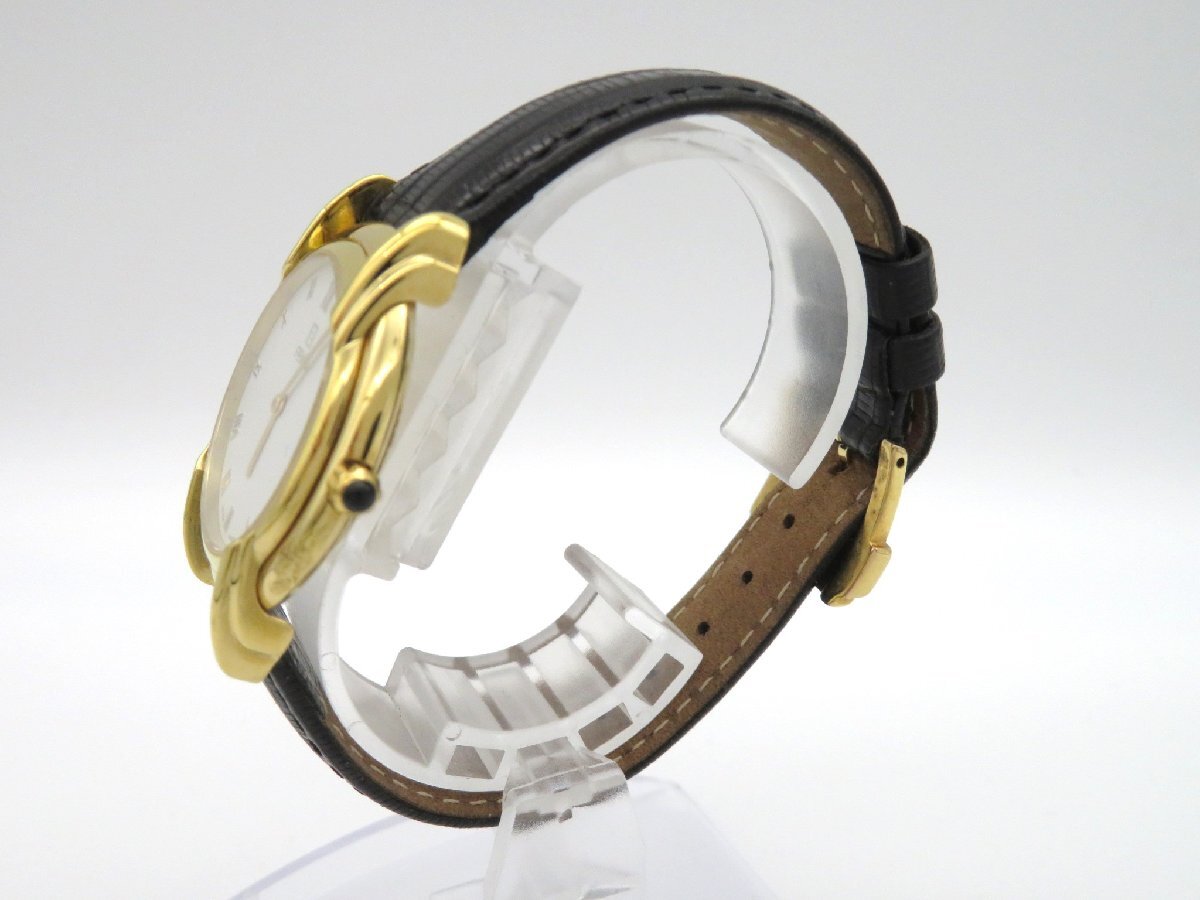 1円◆稼働◆ フェンディ 300J 白 クオーツ ユニセックス 腕時計 M18004